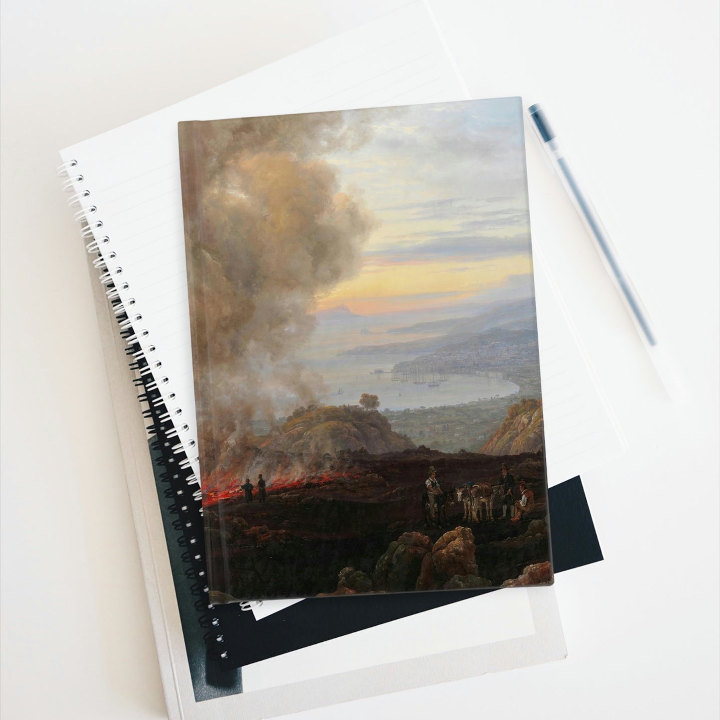 Johan Christian Dahl - An Eruption of Vesuvius - Blank Hardcover Journal