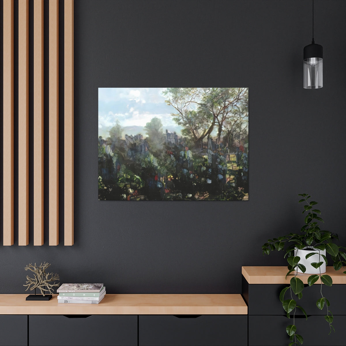 Garden Wall Landscape - Canvas Gallery Wraps