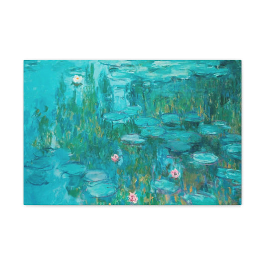 Claude Monet - Nymphéas (Water Lilies) - Canvas Gallery Wraps