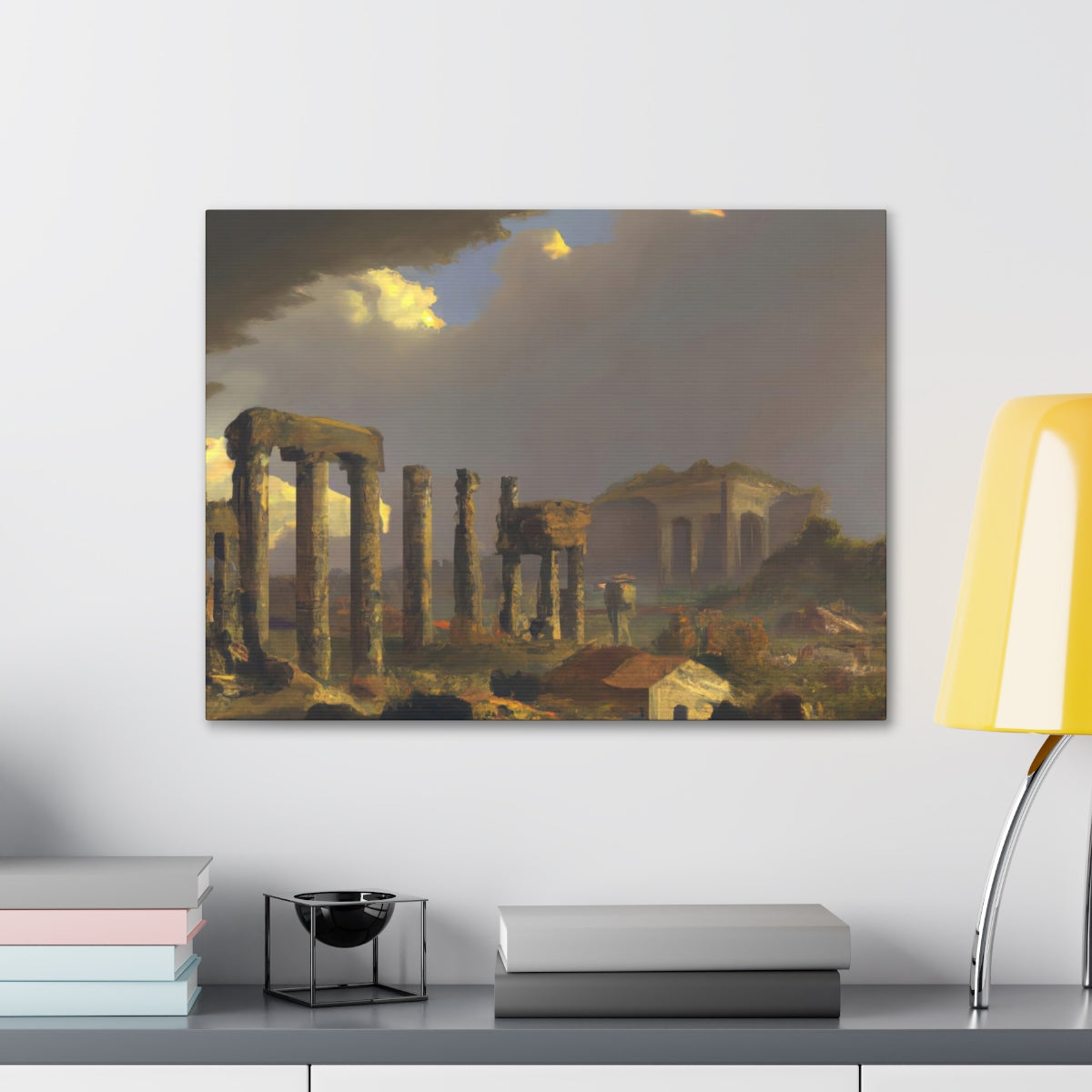 Landscape of Greco-Roman Ruins - Canvas Gallery Wraps