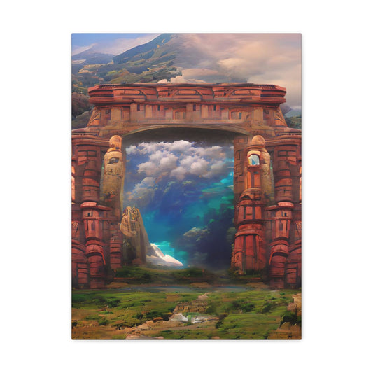 Ancient Portal To Atlantis - Canvas Gallery Wraps