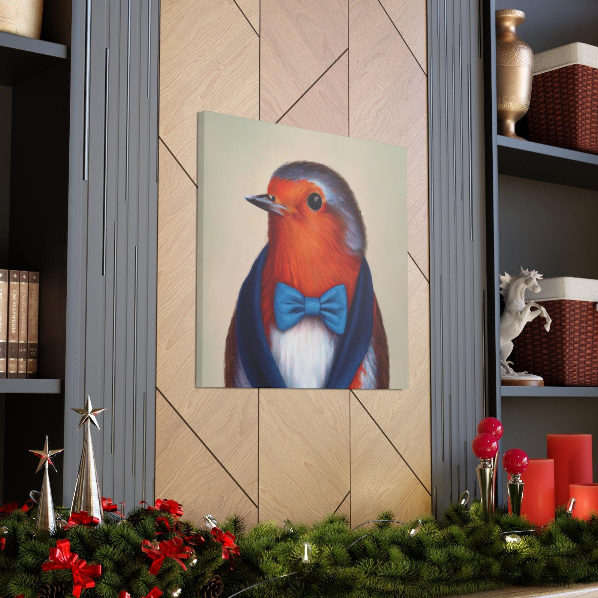 BowTiedRobin - Canvas Gallery Wraps