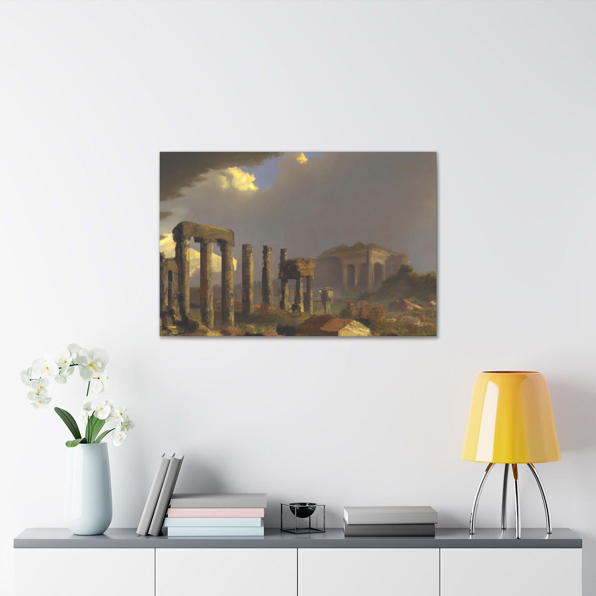 Landscape of Greco-Roman Ruins - Canvas Gallery Wraps