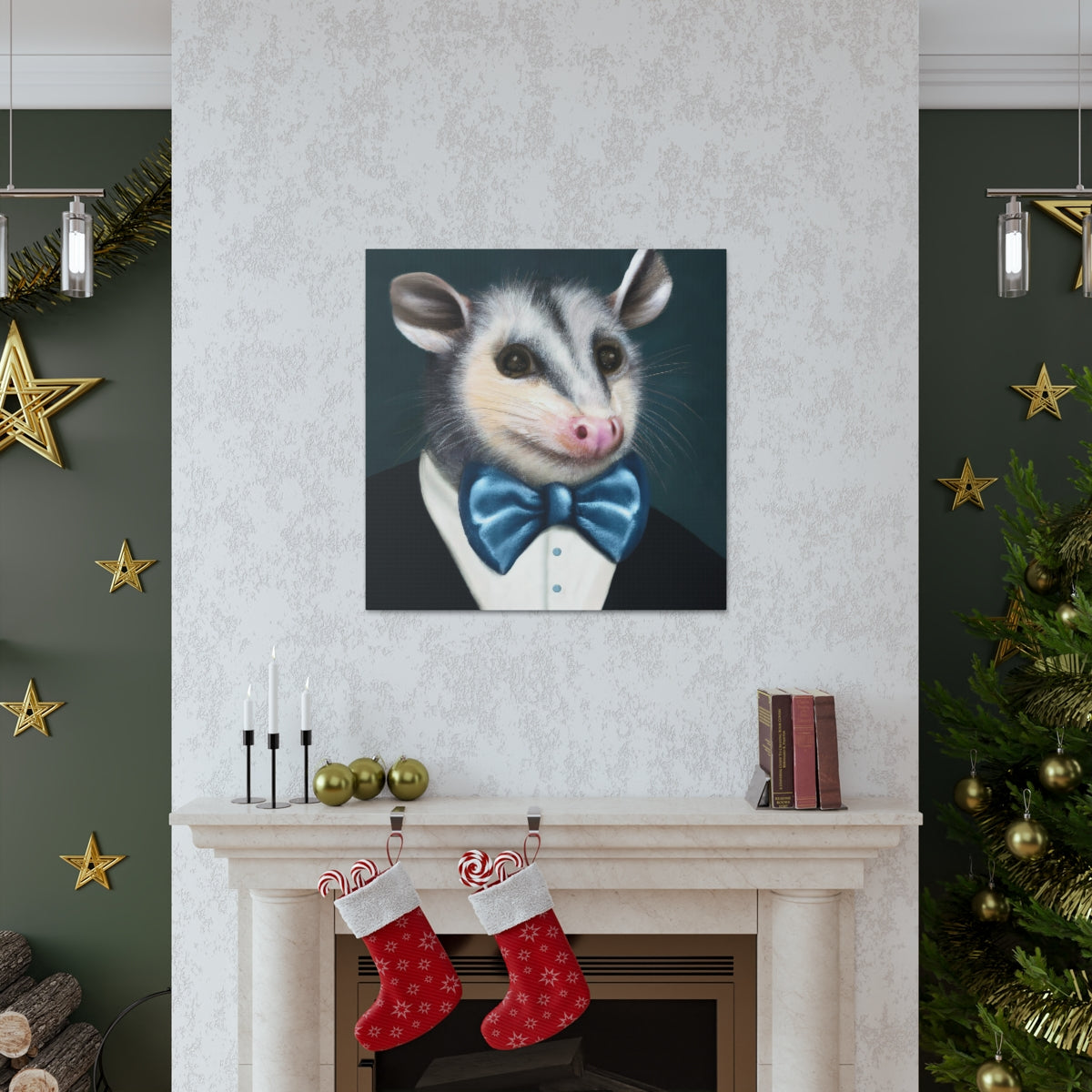 BowTiedOpossum - Canvas Gallery Wraps