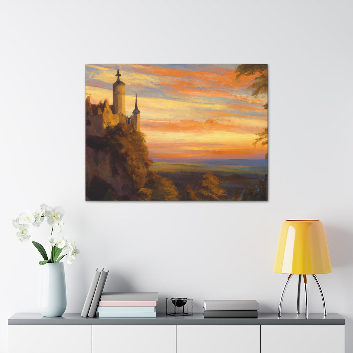 Sunset Abbey - Canvas Gallery Wraps