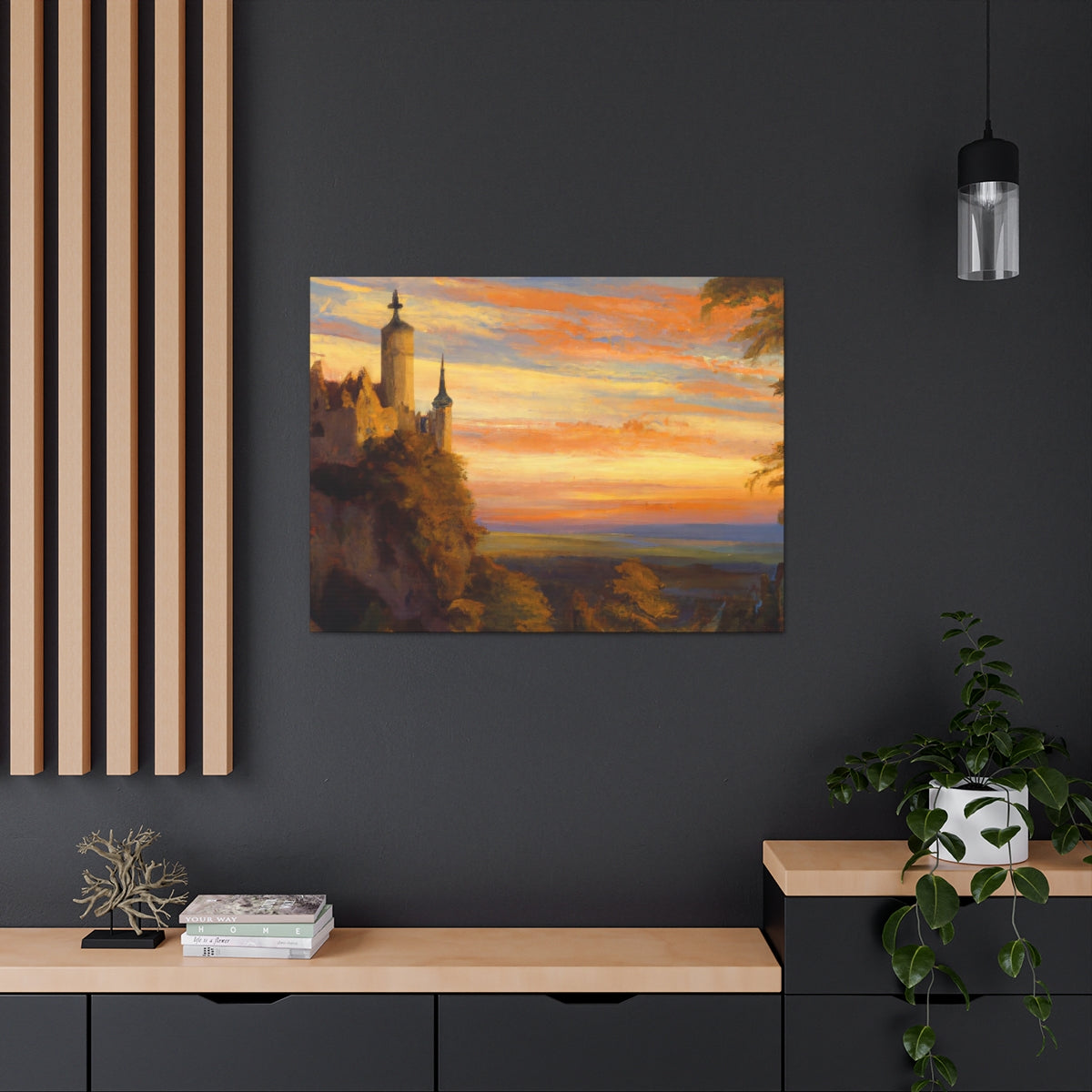 Sunset Abbey - Canvas Gallery Wraps