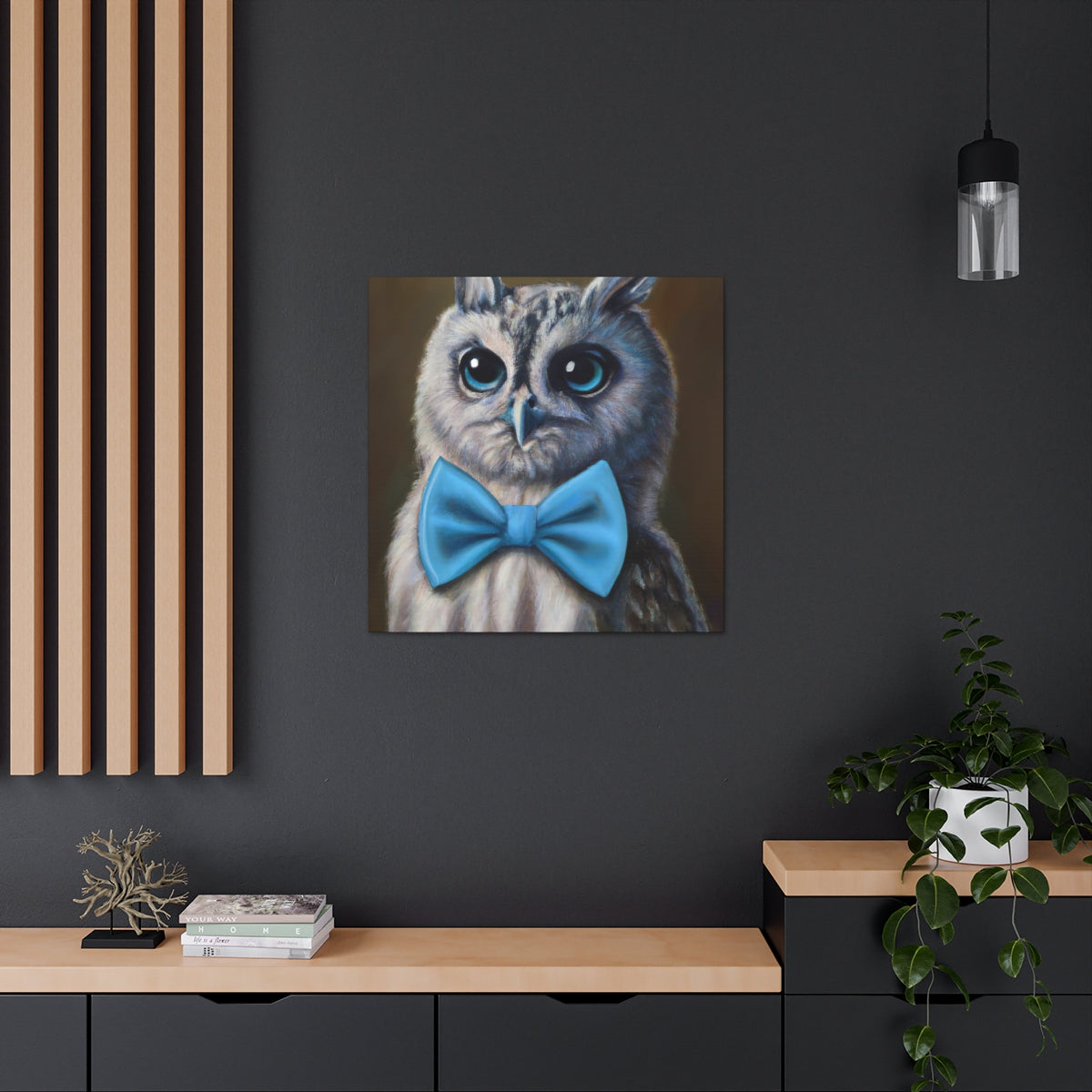 BowTiedOwl - Canvas Gallery Wraps