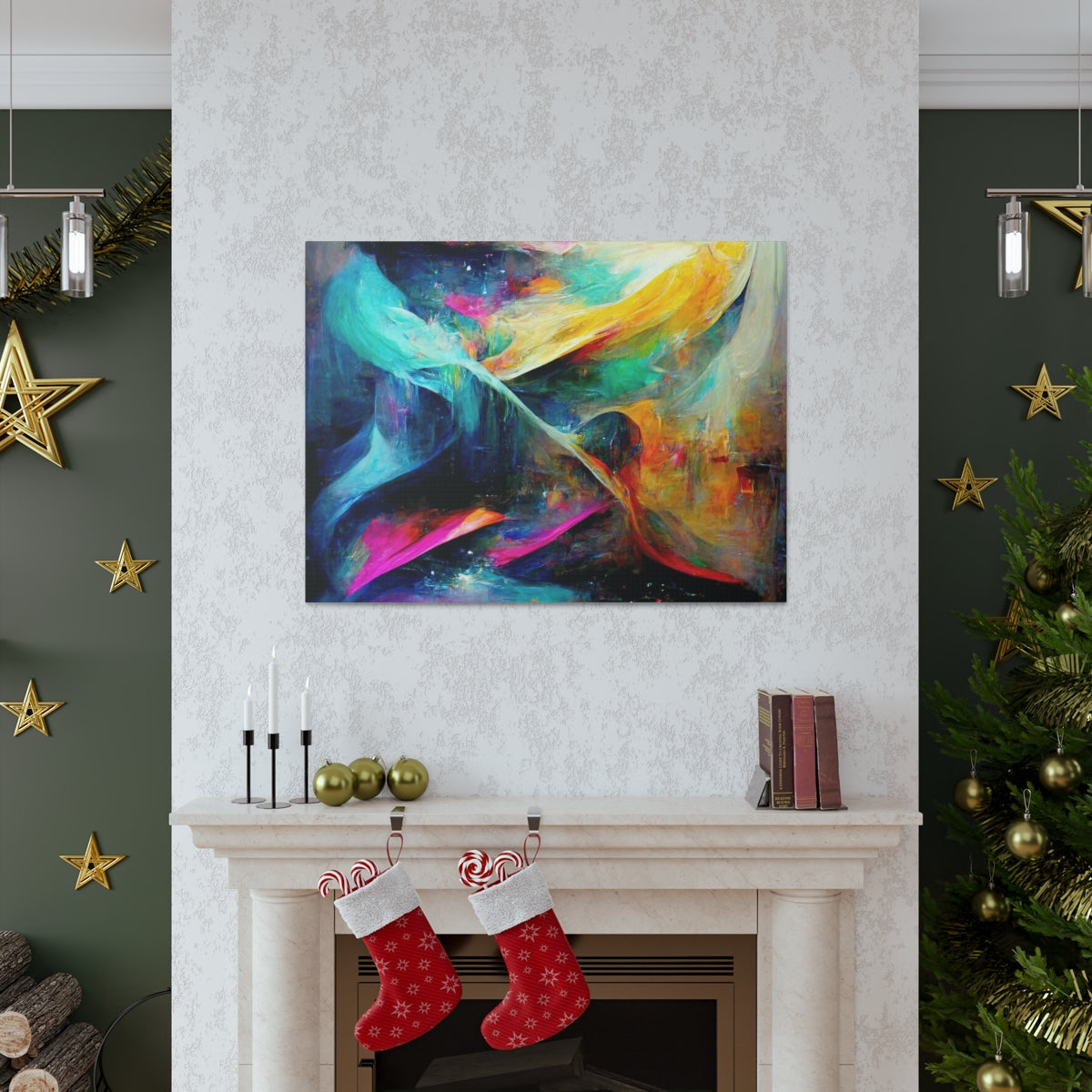 Magical Abstract Swirling - Canvas Gallery Wraps