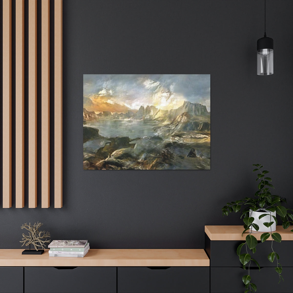 Landscape Outside Pompeii - Canvas Gallery Wraps