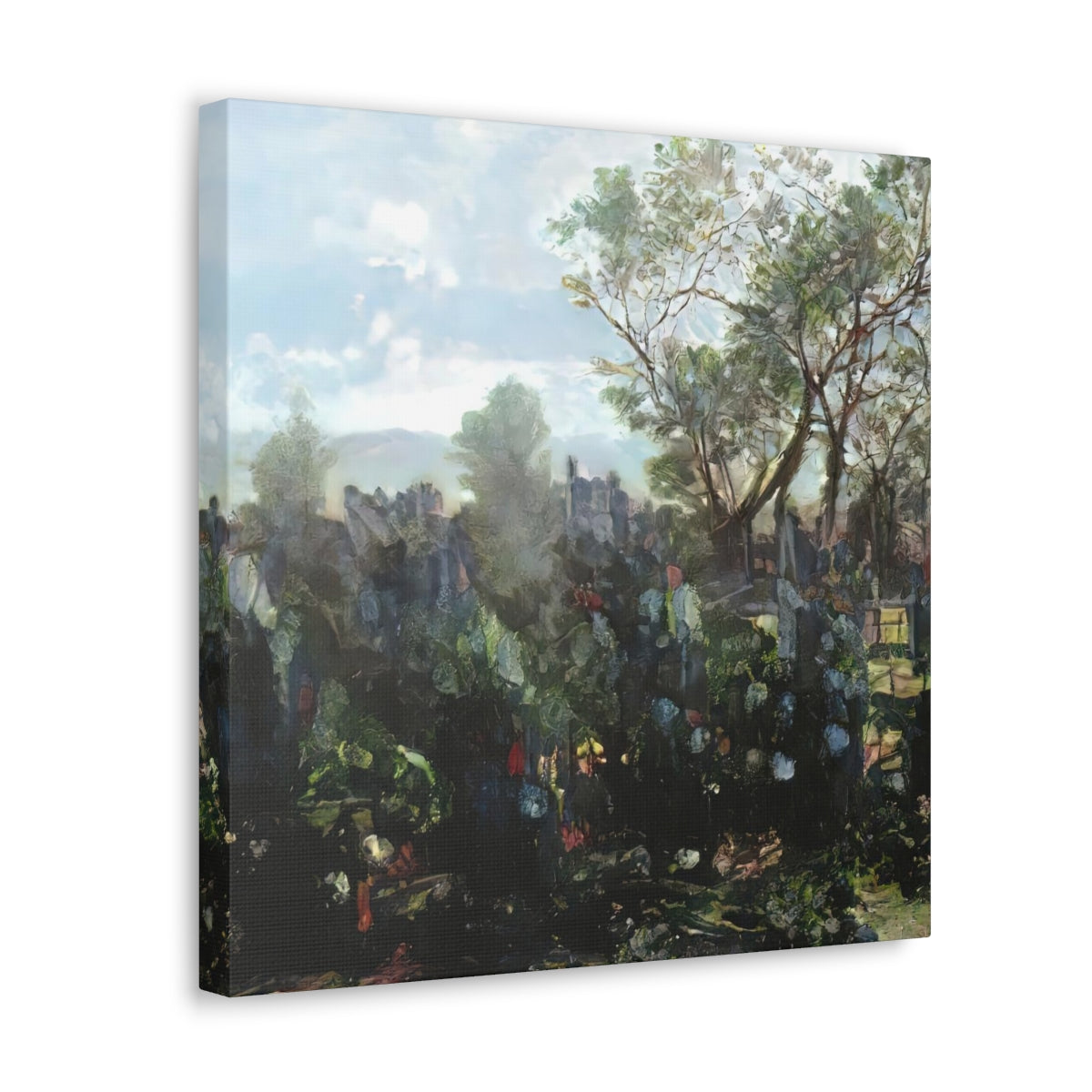 Garden Wall Landscape - Canvas Gallery Wraps