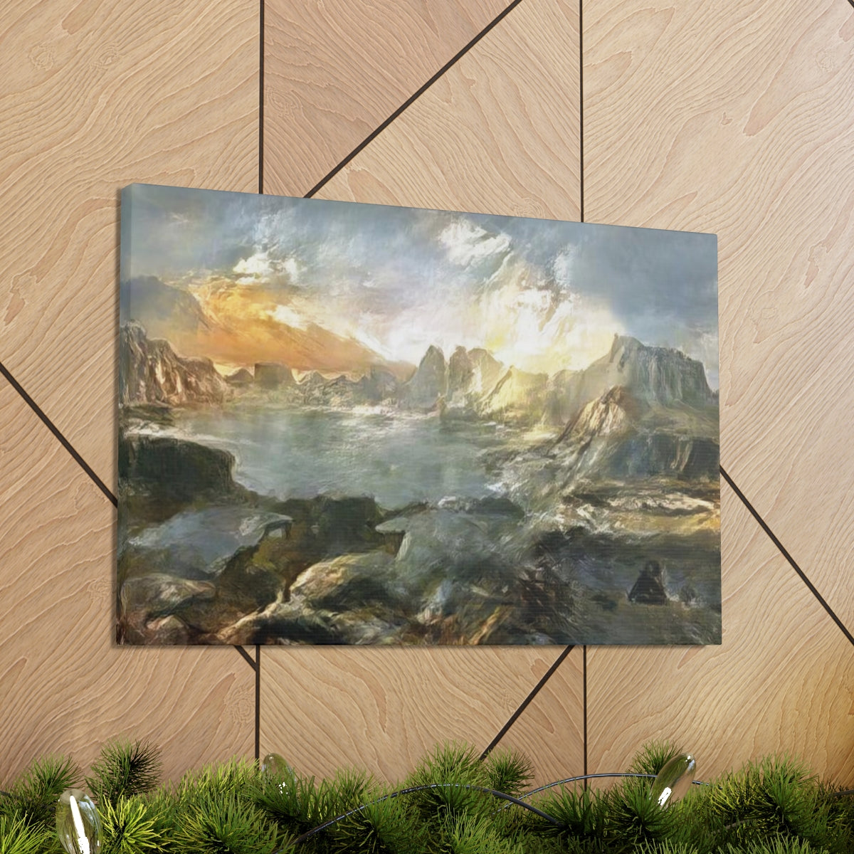 Landscape Outside Pompeii - Canvas Gallery Wraps