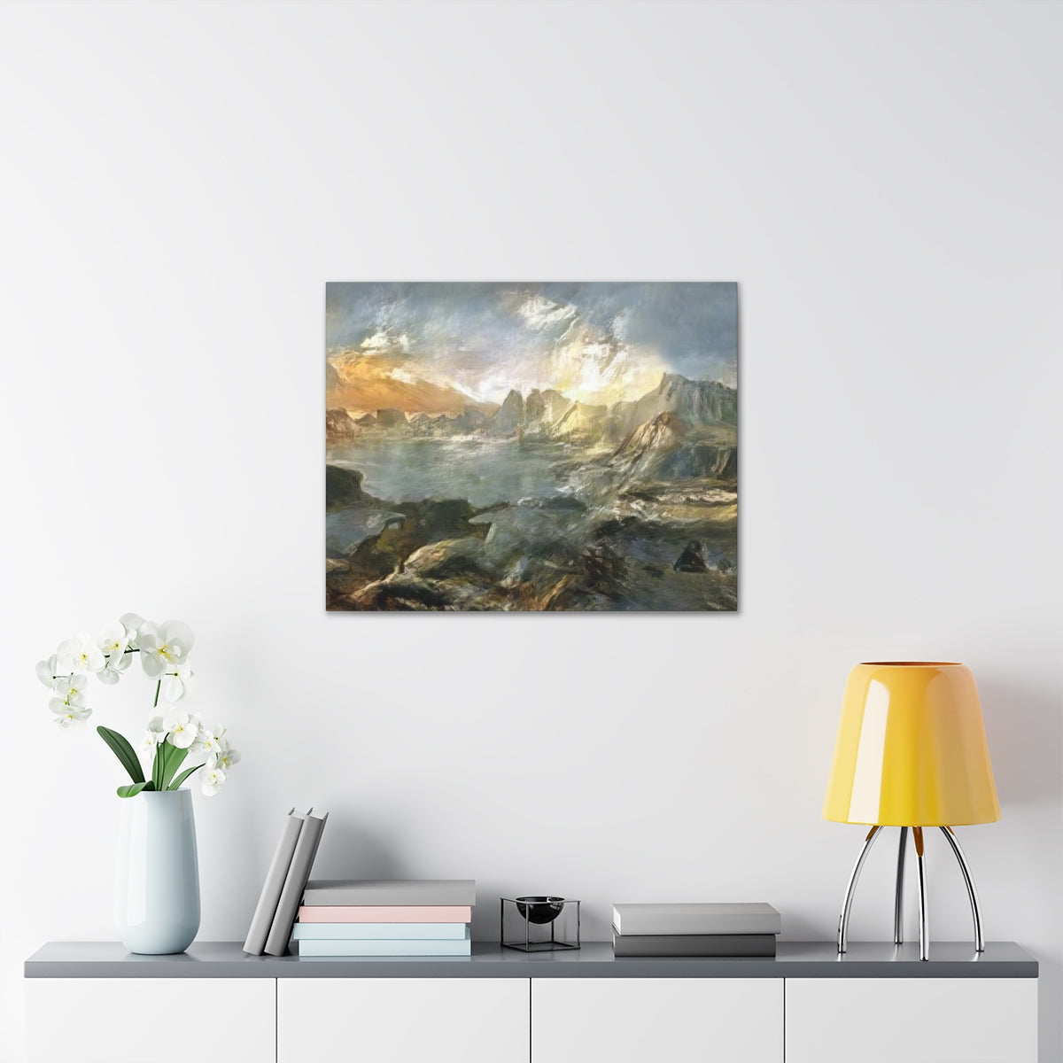 Landscape Outside Pompeii - Canvas Gallery Wraps