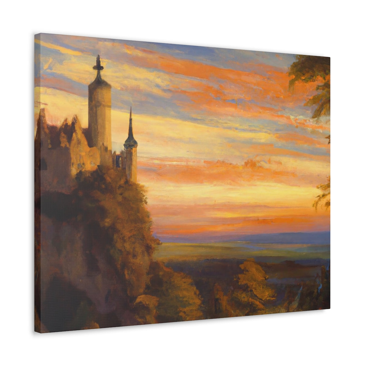 Sunset Abbey - Canvas Gallery Wraps