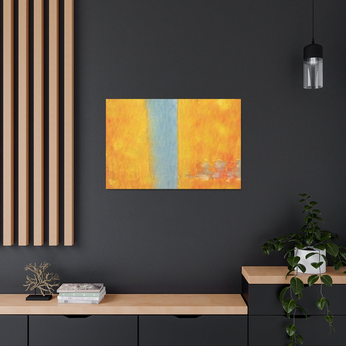 Blue and Gold - Canvas Gallery Wraps