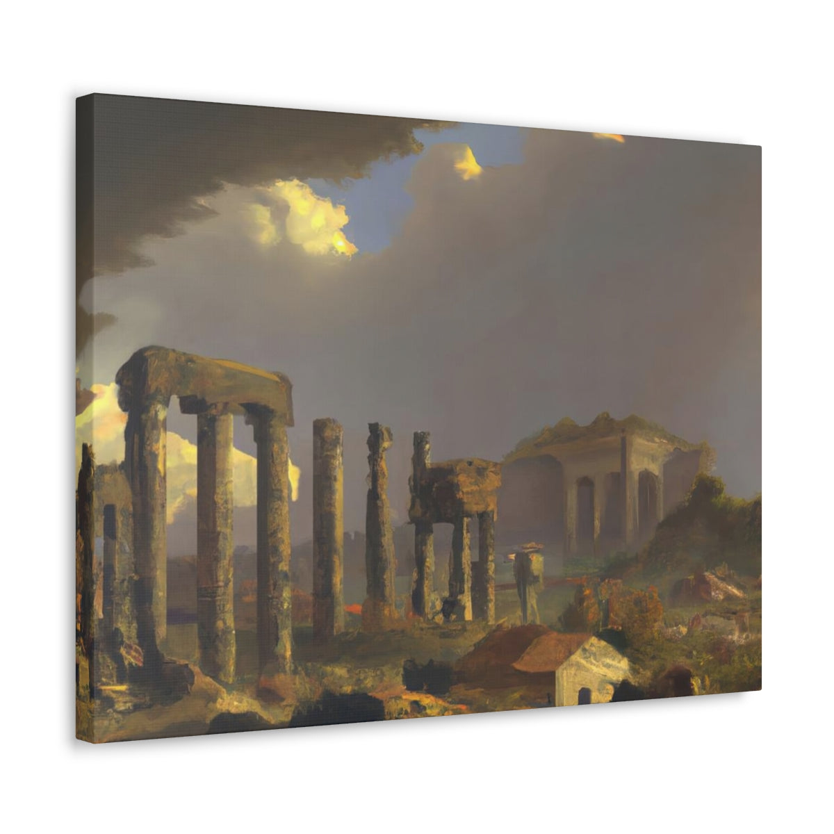 Landscape of Greco-Roman Ruins - Canvas Gallery Wraps