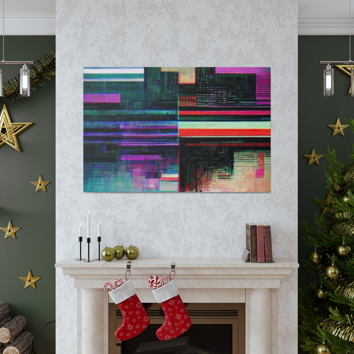 Cybernetic Glitch 2 - Canvas Gallery Wraps