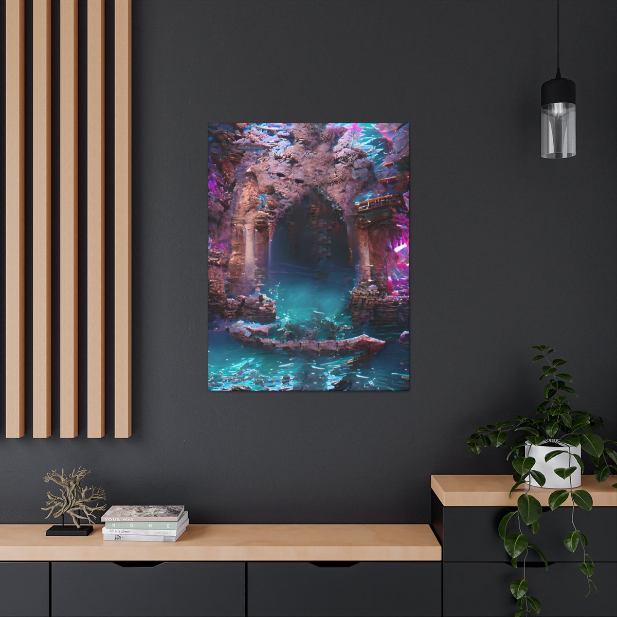 Atlantean Dungeon Entrance - Canvas Gallery Wraps