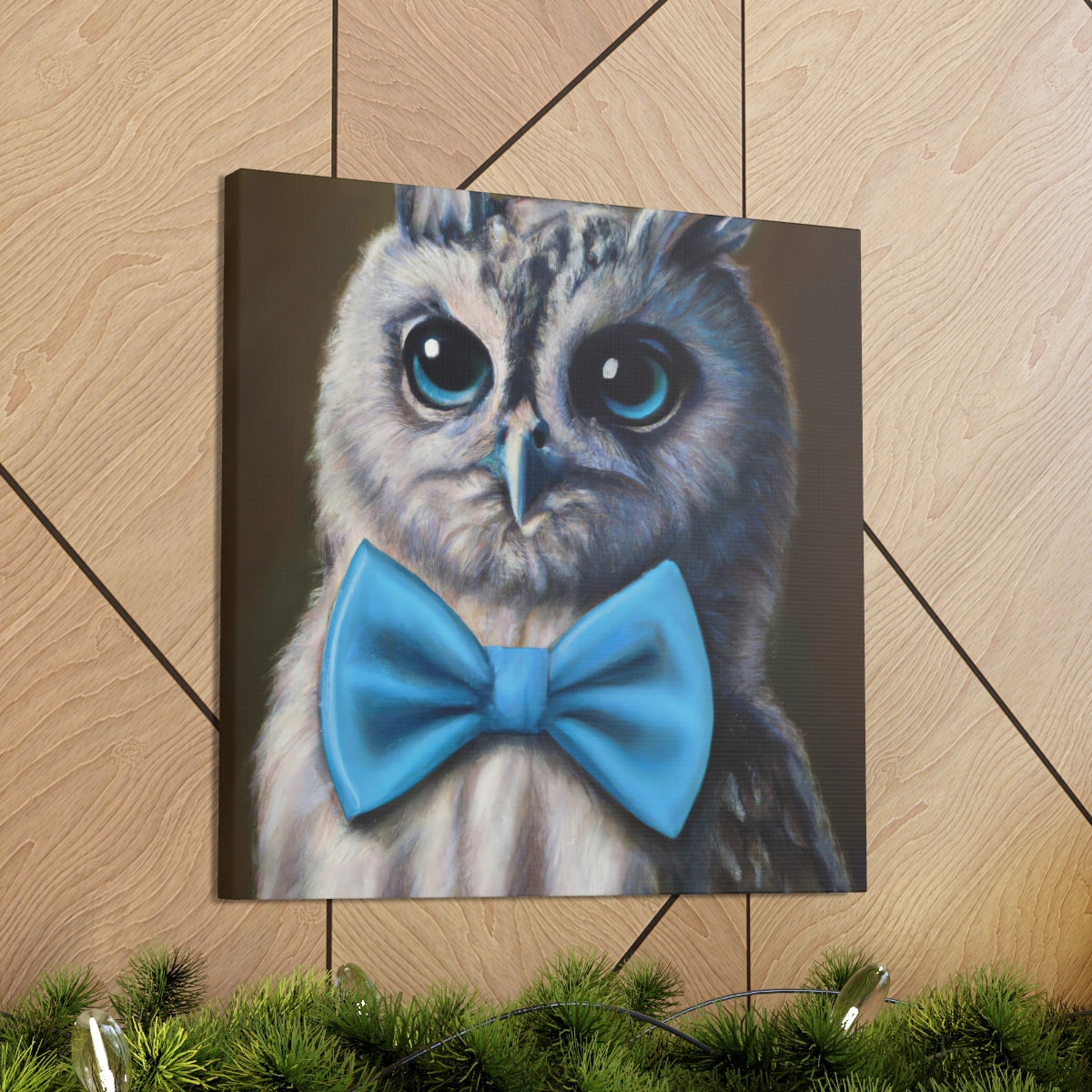 BowTiedOwl - Canvas Gallery Wraps