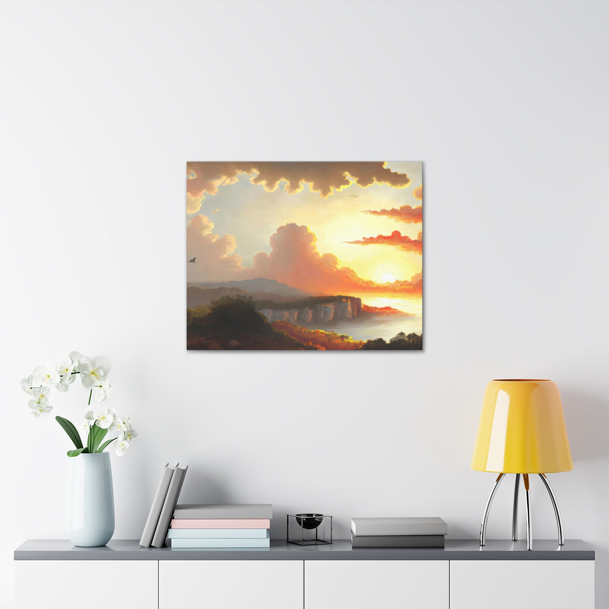 Landscape of Greco-Roman Sunset - Canvas Gallery Wraps