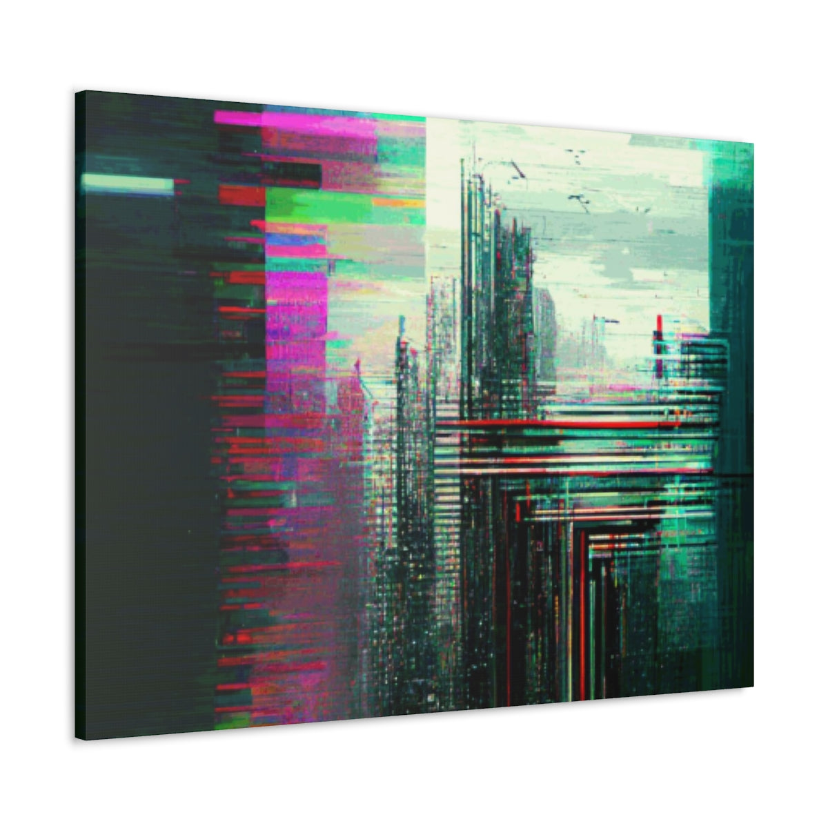 Cybernetic Glitch 1 - Canvas Gallery Wraps