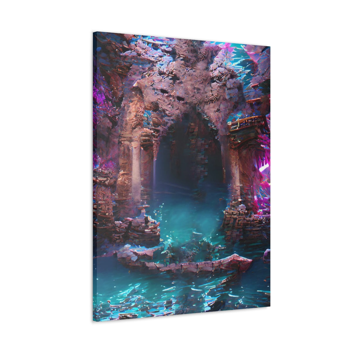 Atlantean Dungeon Entrance - Canvas Gallery Wraps