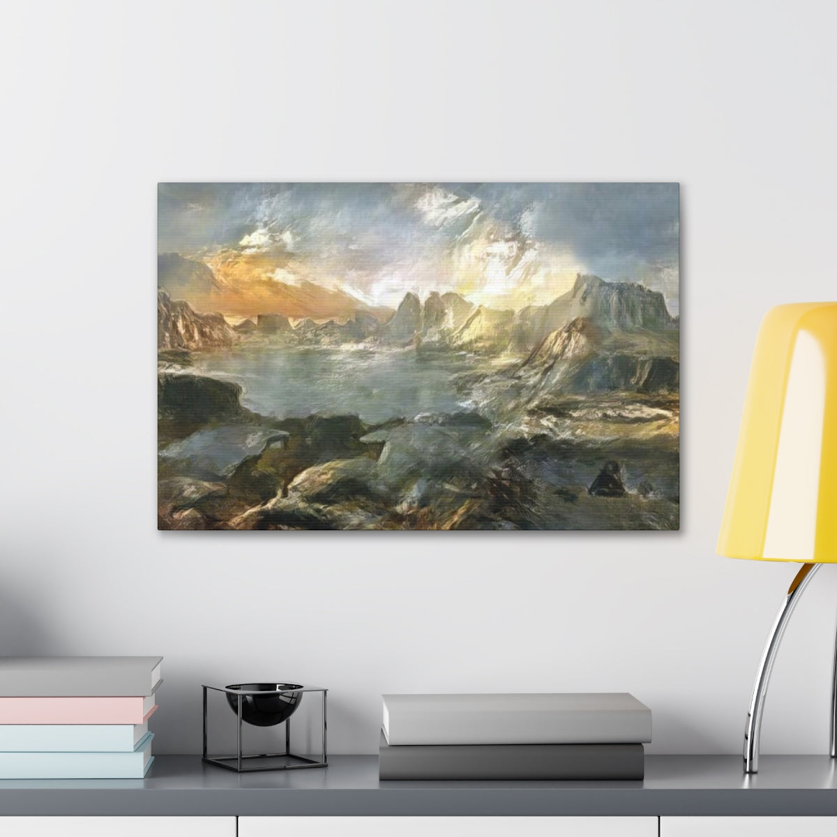 Landscape Outside Pompeii - Canvas Gallery Wraps