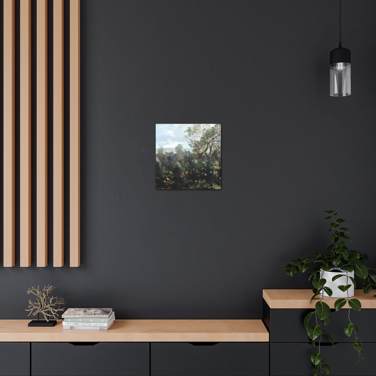 Garden Wall Landscape - Canvas Gallery Wraps