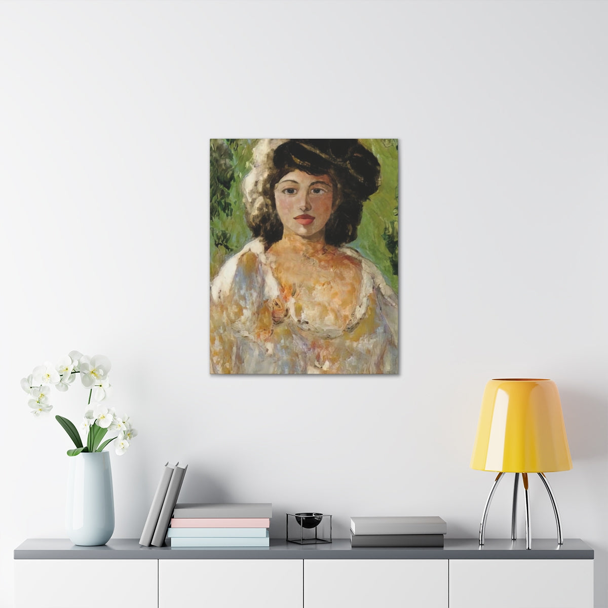 Portrait of A Woman In A Garden - Canvas Gallery Wraps