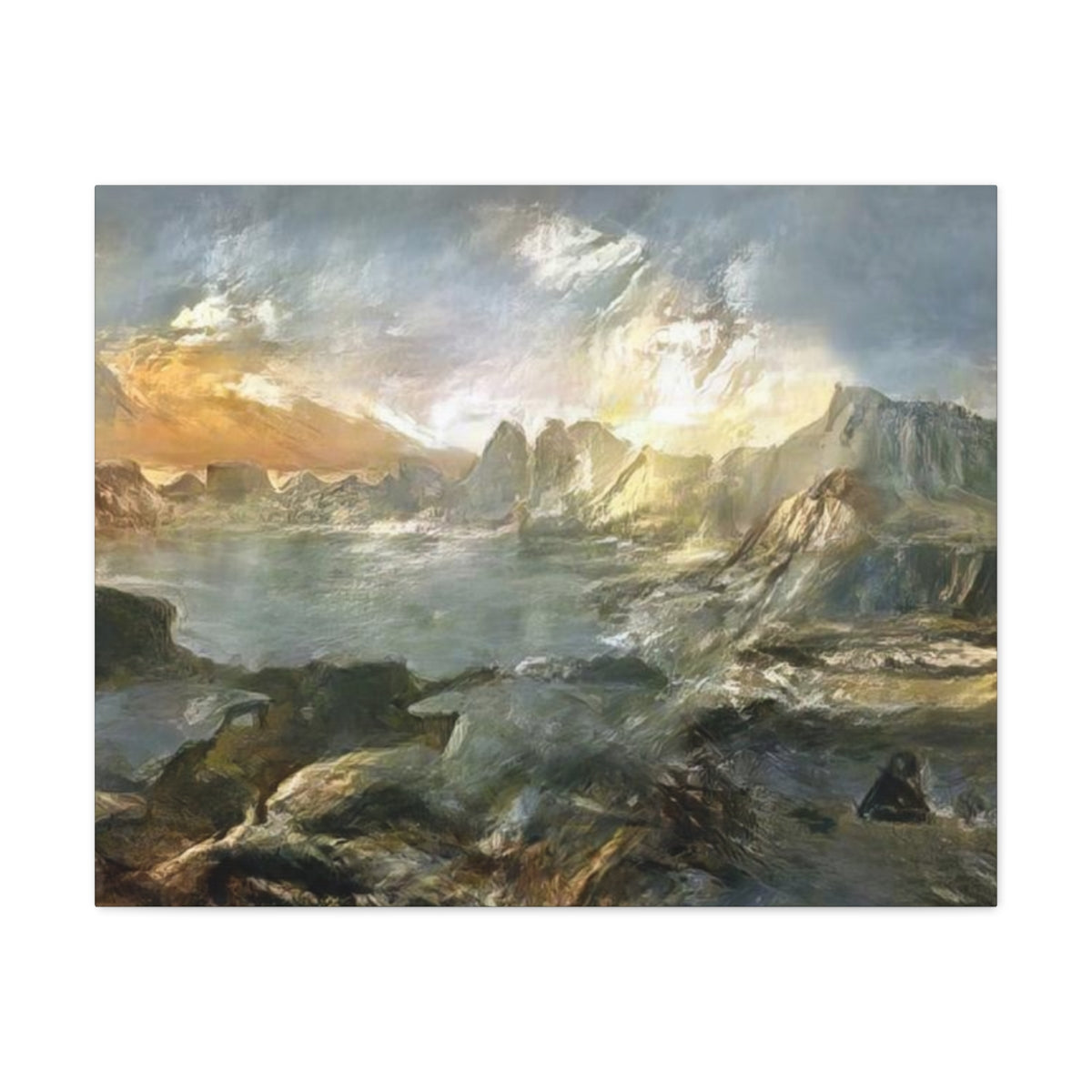 Landscape Outside Pompeii - Canvas Gallery Wraps