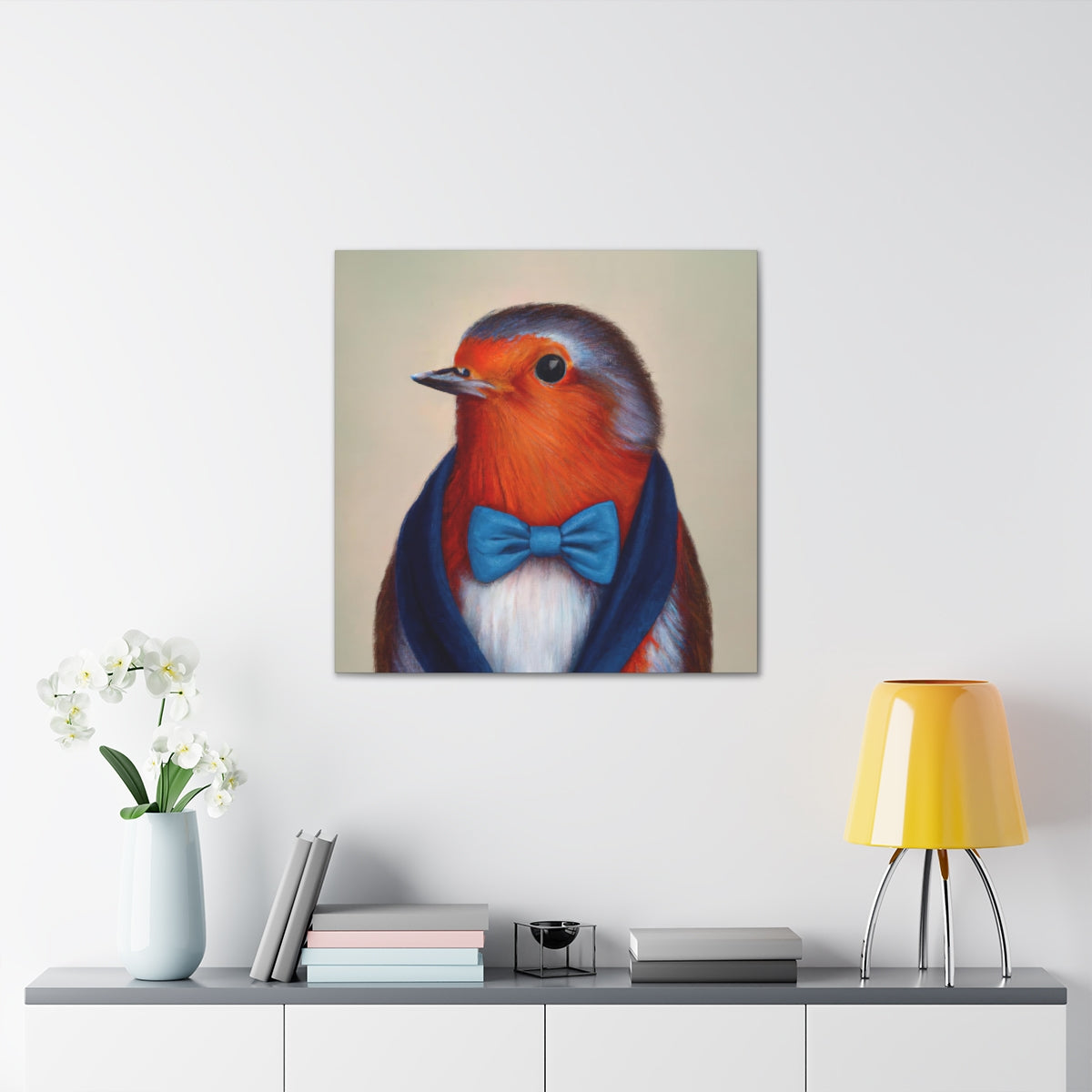 BowTiedRobin - Canvas Gallery Wraps