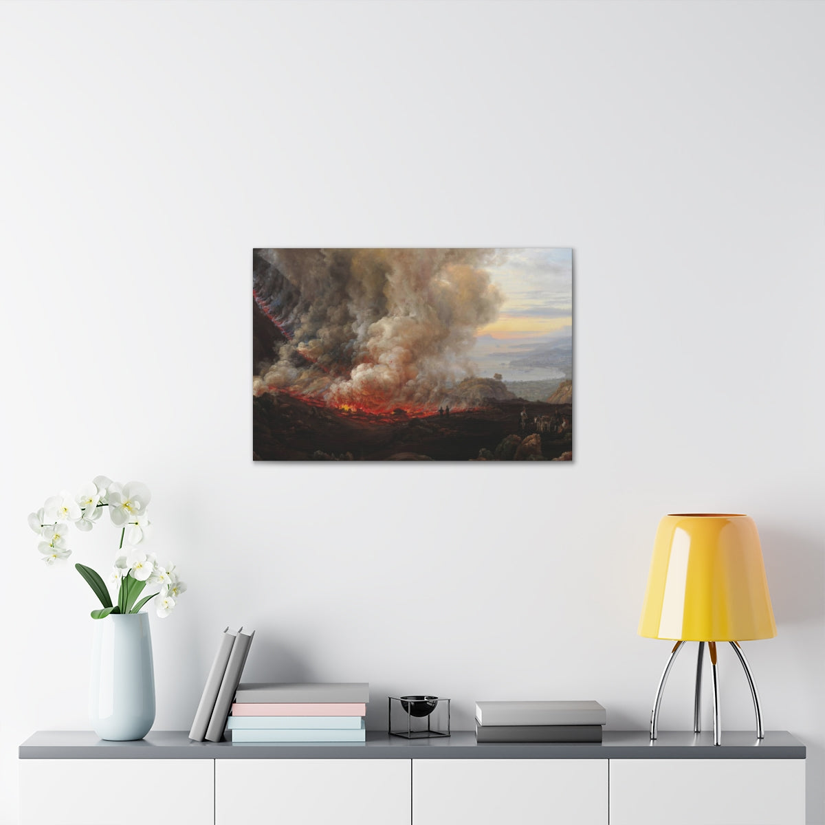 Johan Christian Dahl - An Eruption of Vesuvius - Canvas Gallery Wraps