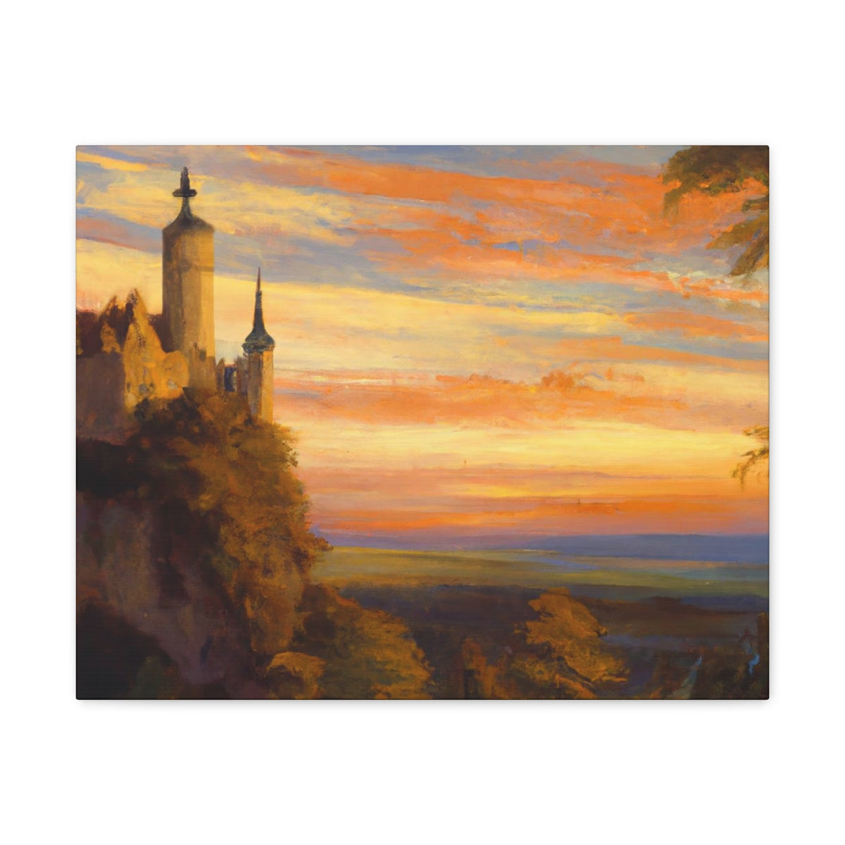 Sunset Abbey - Canvas Gallery Wraps