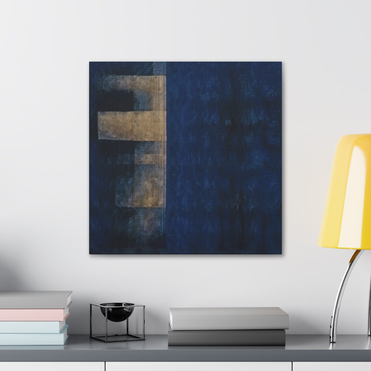 Study in Blue with Skyscraper - Canvas Gallery Wraps