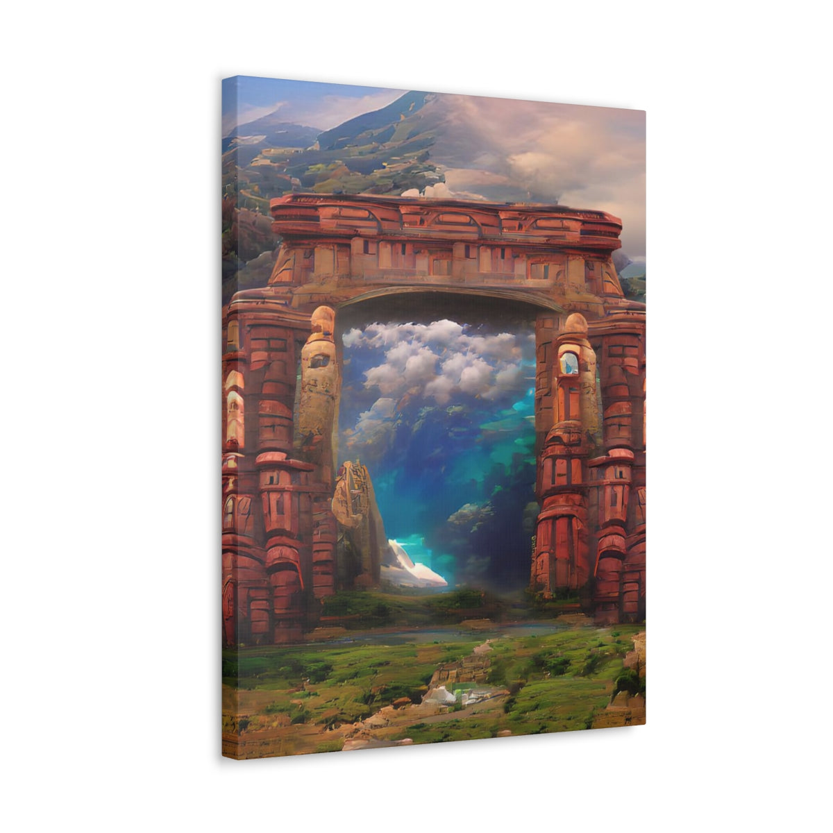 Ancient Portal To Atlantis - Canvas Gallery Wraps