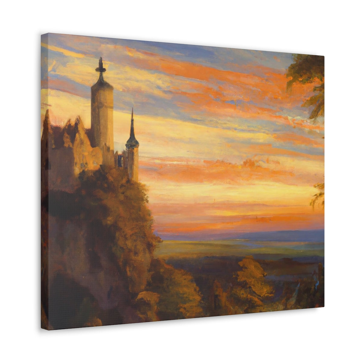 Sunset Abbey - Canvas Gallery Wraps