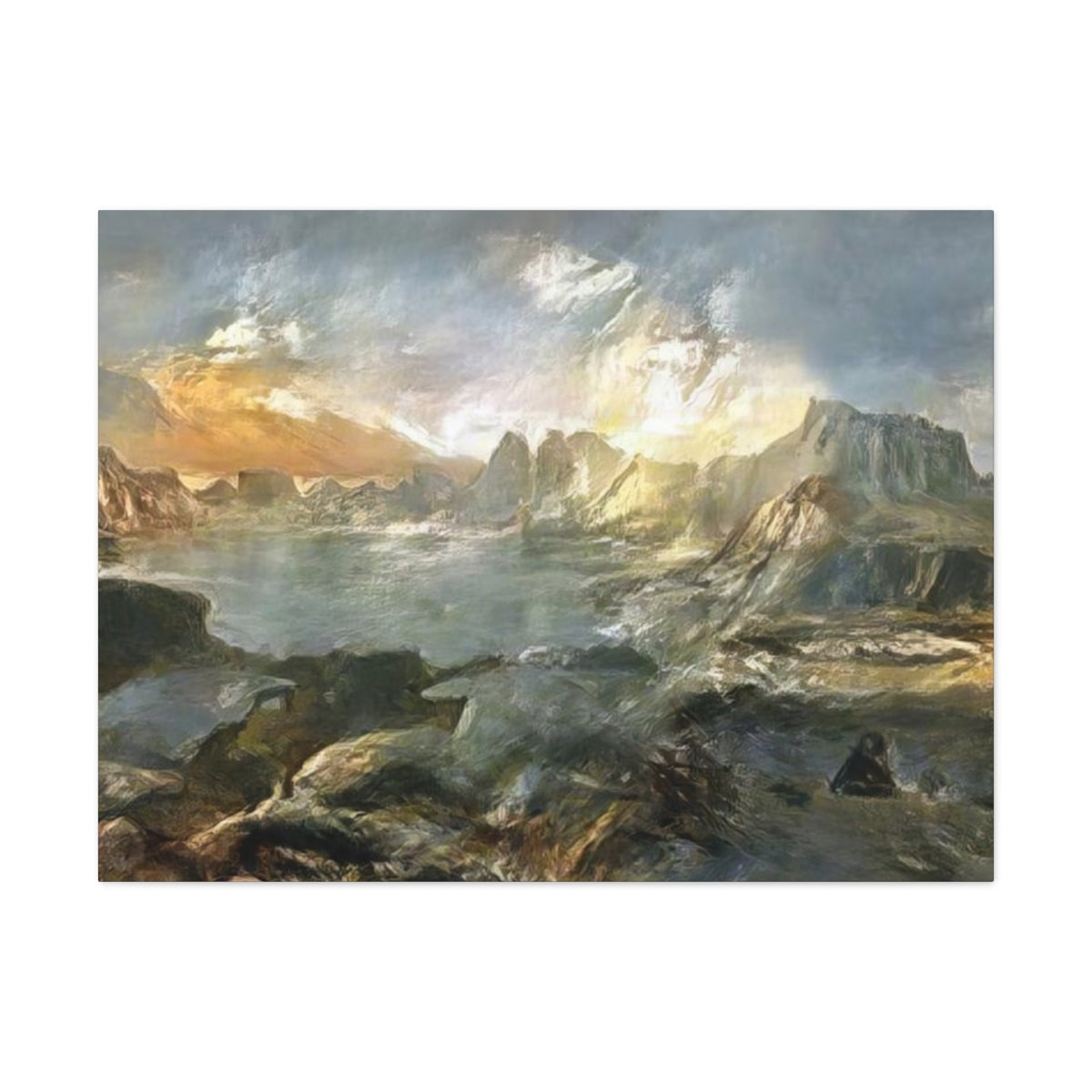 Landscape Outside Pompeii - Canvas Gallery Wraps