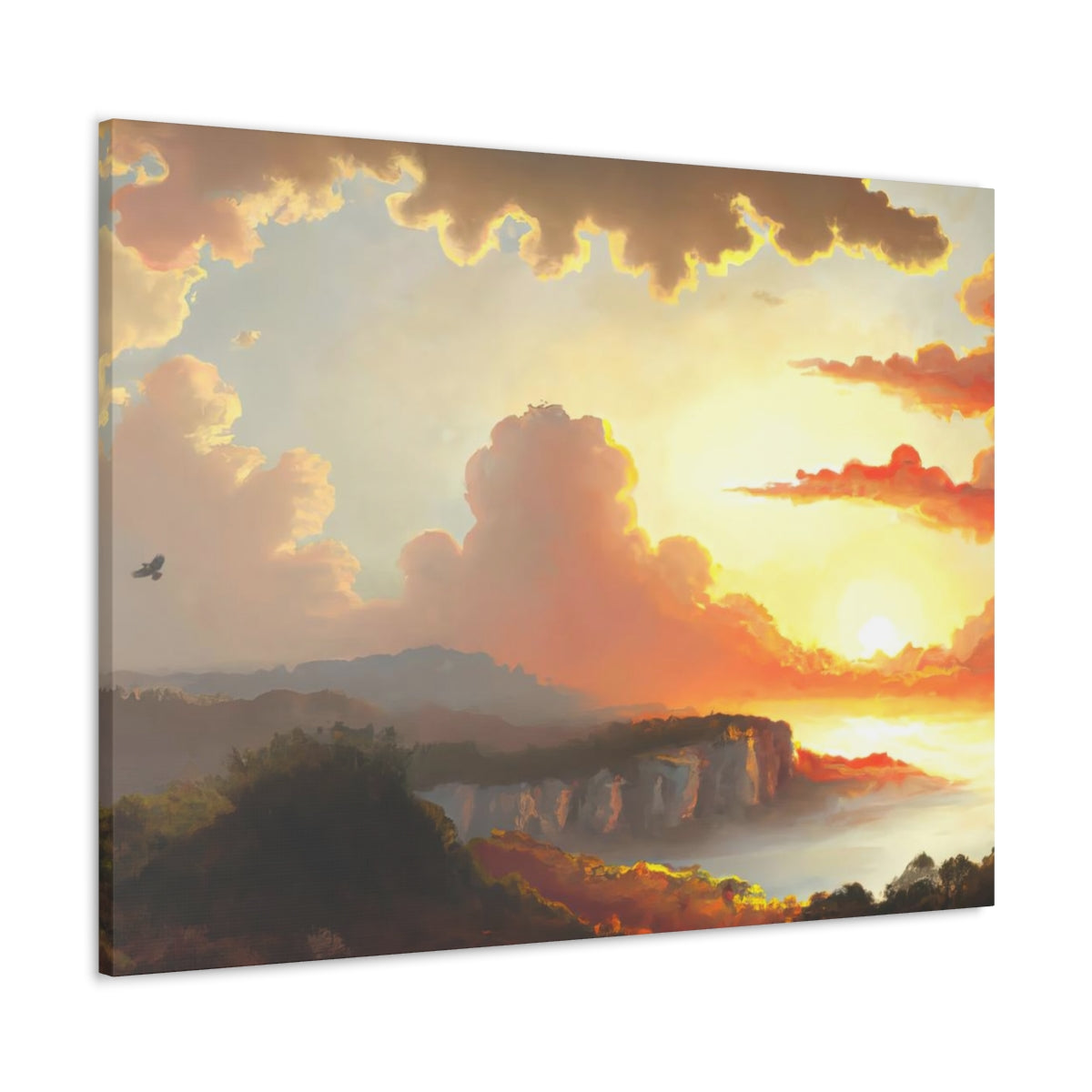 Landscape of Greco-Roman Sunset - Canvas Gallery Wraps