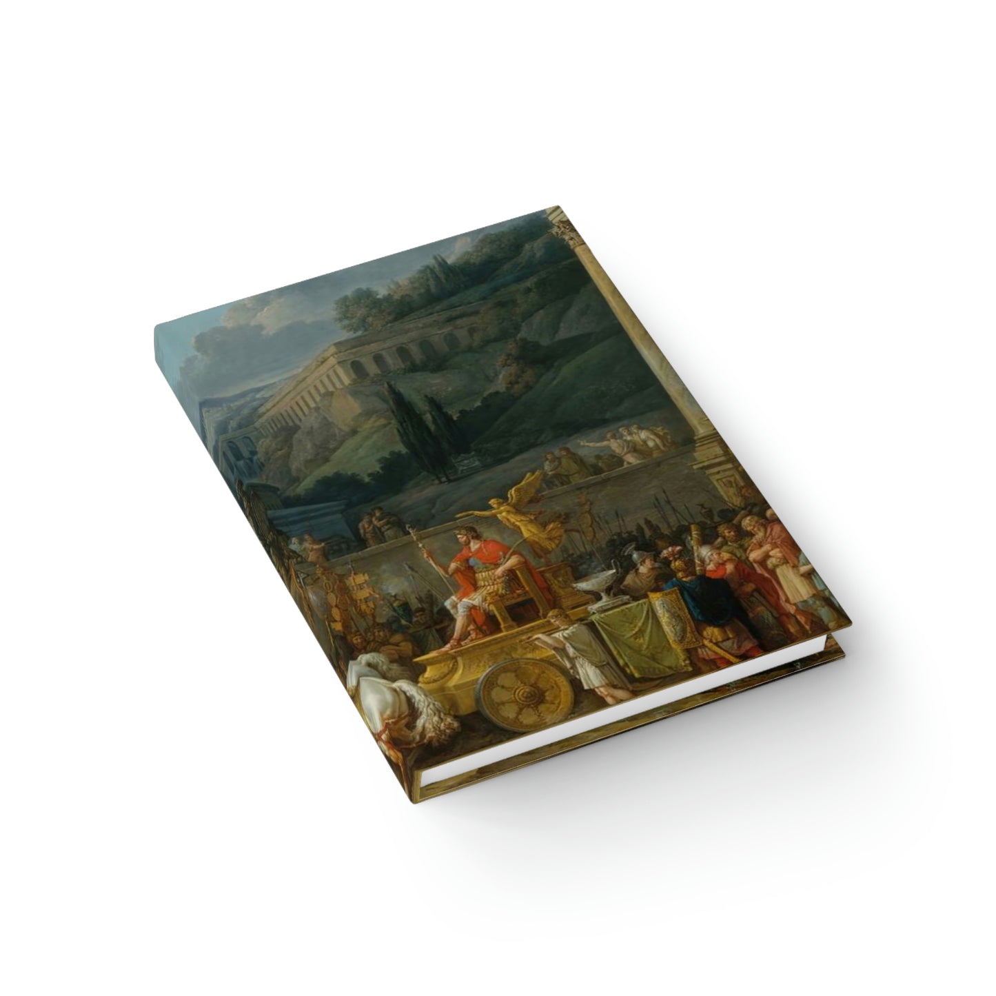 Carle Vernet - The Triumph of Aemilius Paulus (RIGHT) - Blank Hardcover Journal