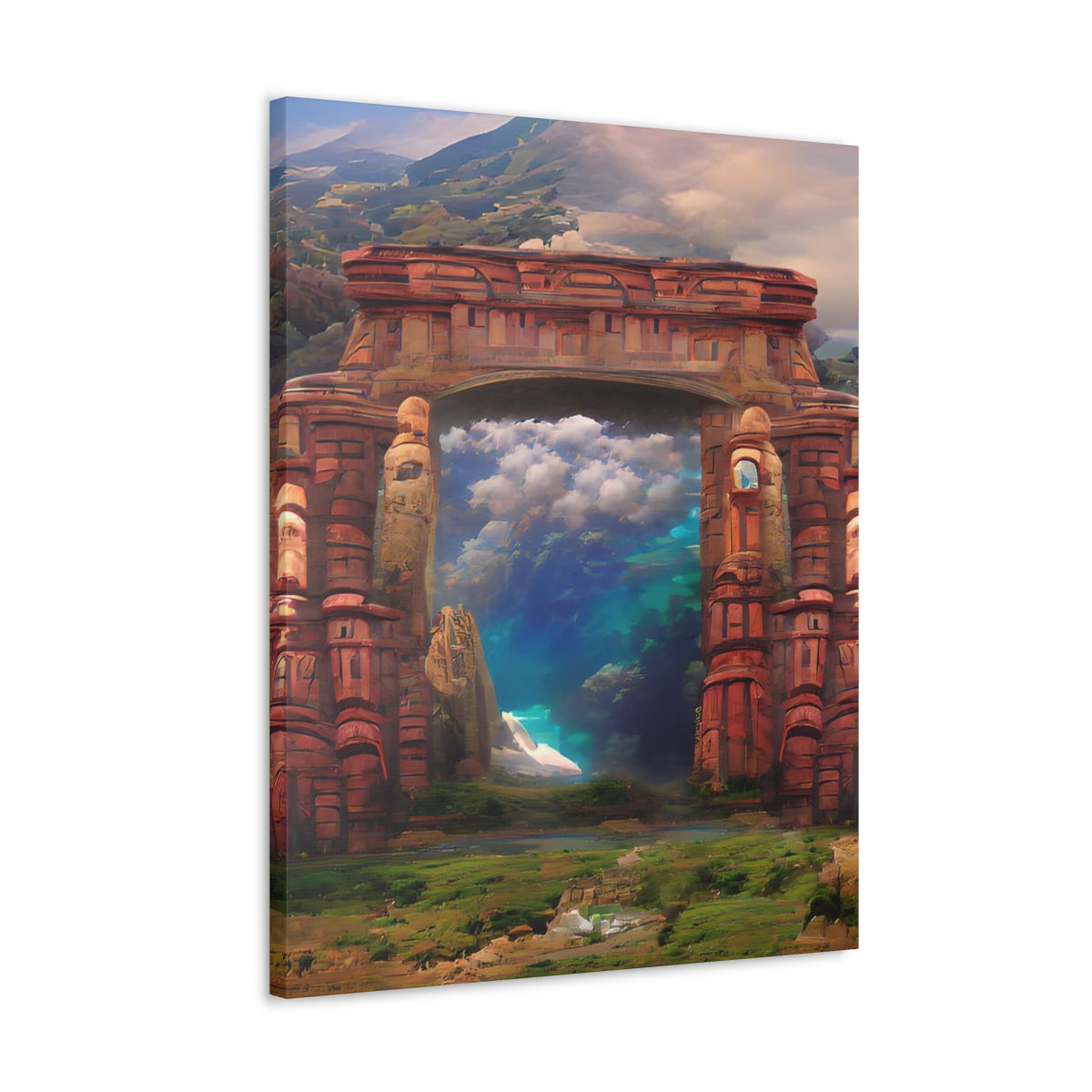 Ancient Portal To Atlantis - Canvas Gallery Wraps