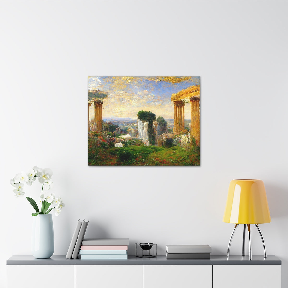 Greek Landscape In Impressionistic Style - Canvas Gallery Wraps