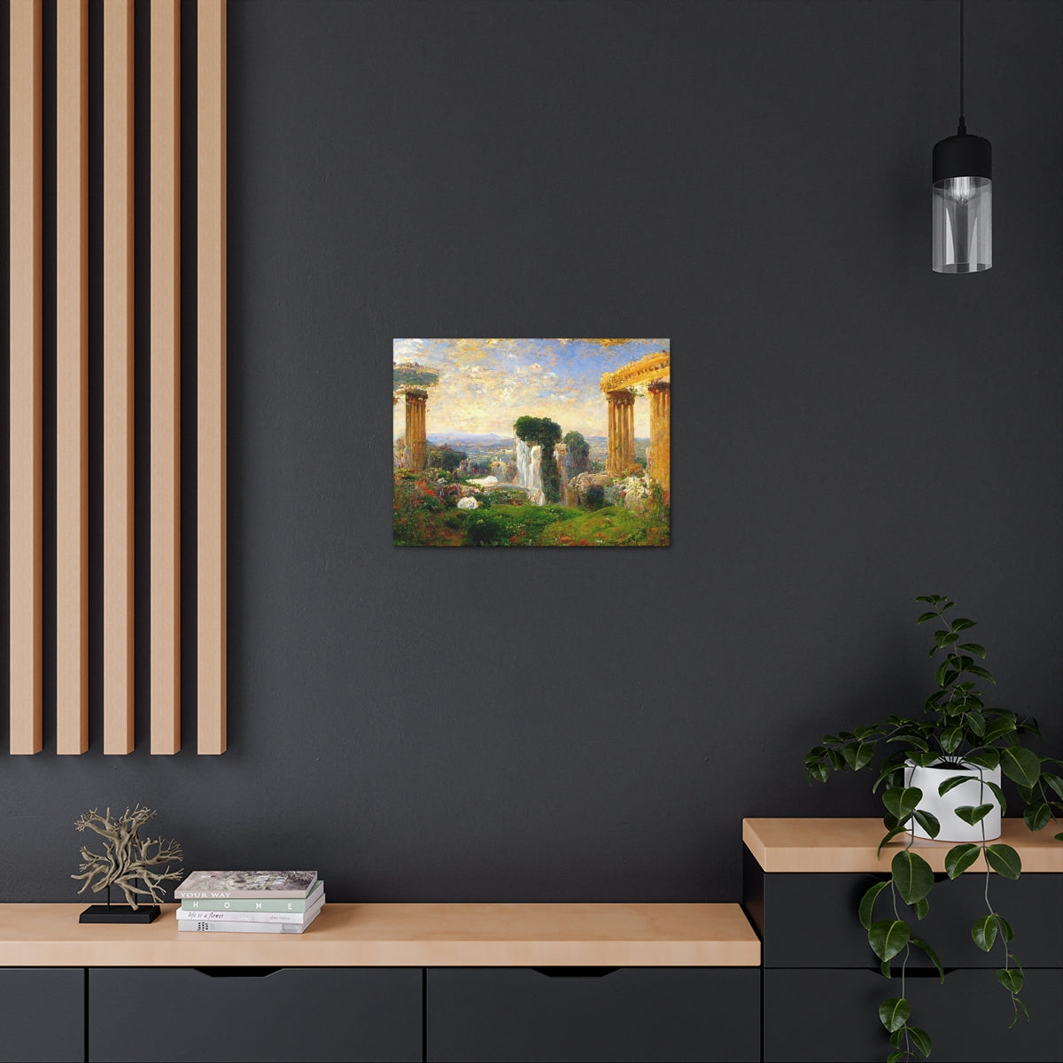 Greek Landscape In Impressionistic Style - Canvas Gallery Wraps