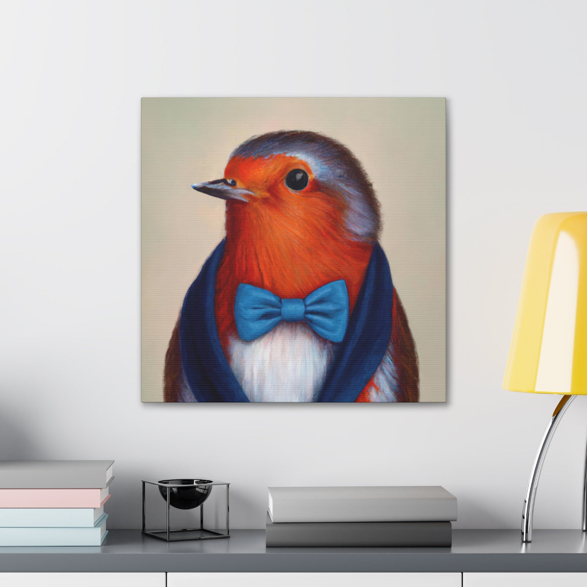 BowTiedRobin - Canvas Gallery Wraps