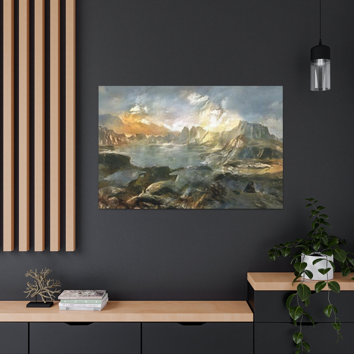 Landscape Outside Pompeii - Canvas Gallery Wraps