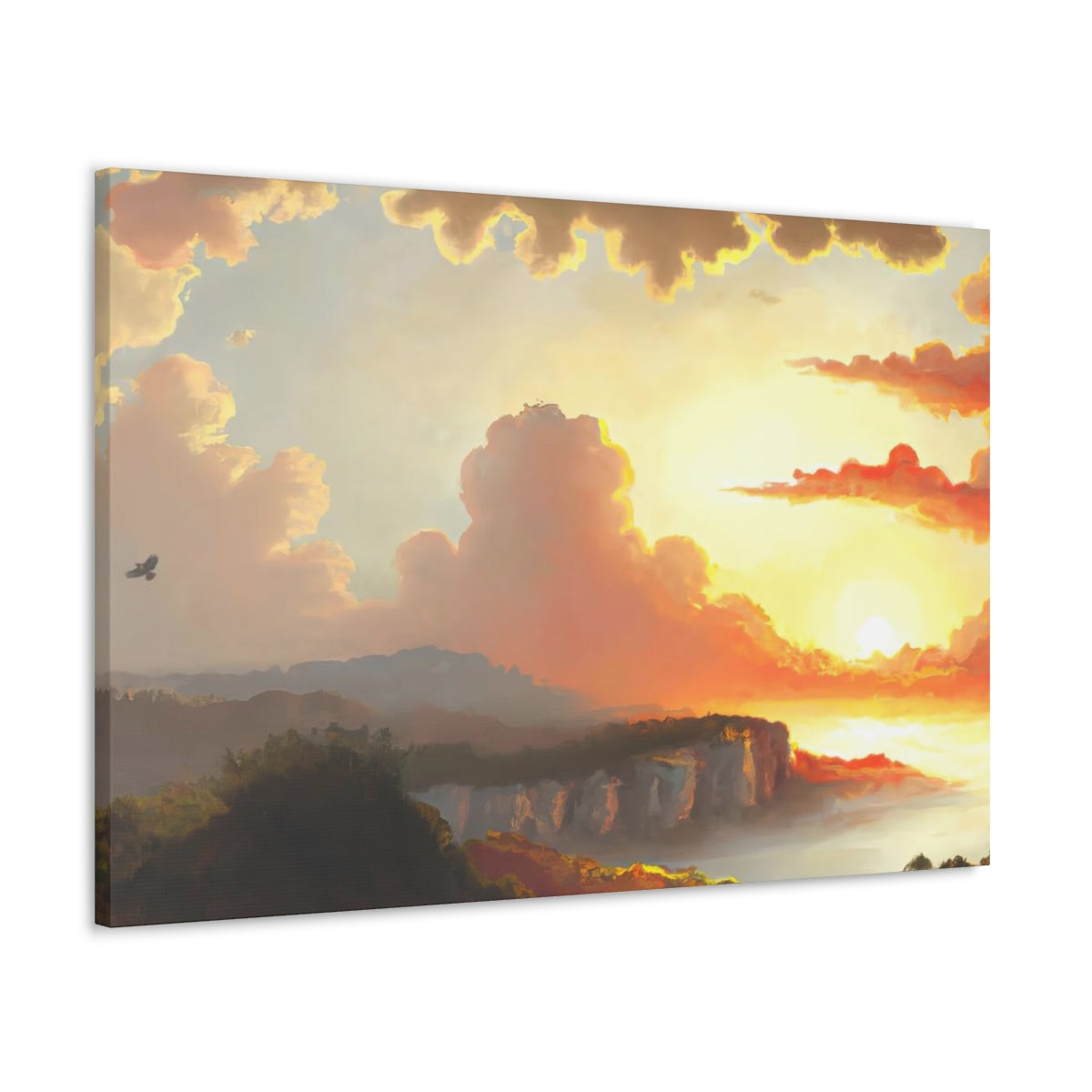 Landscape of Greco-Roman Sunset - Canvas Gallery Wraps