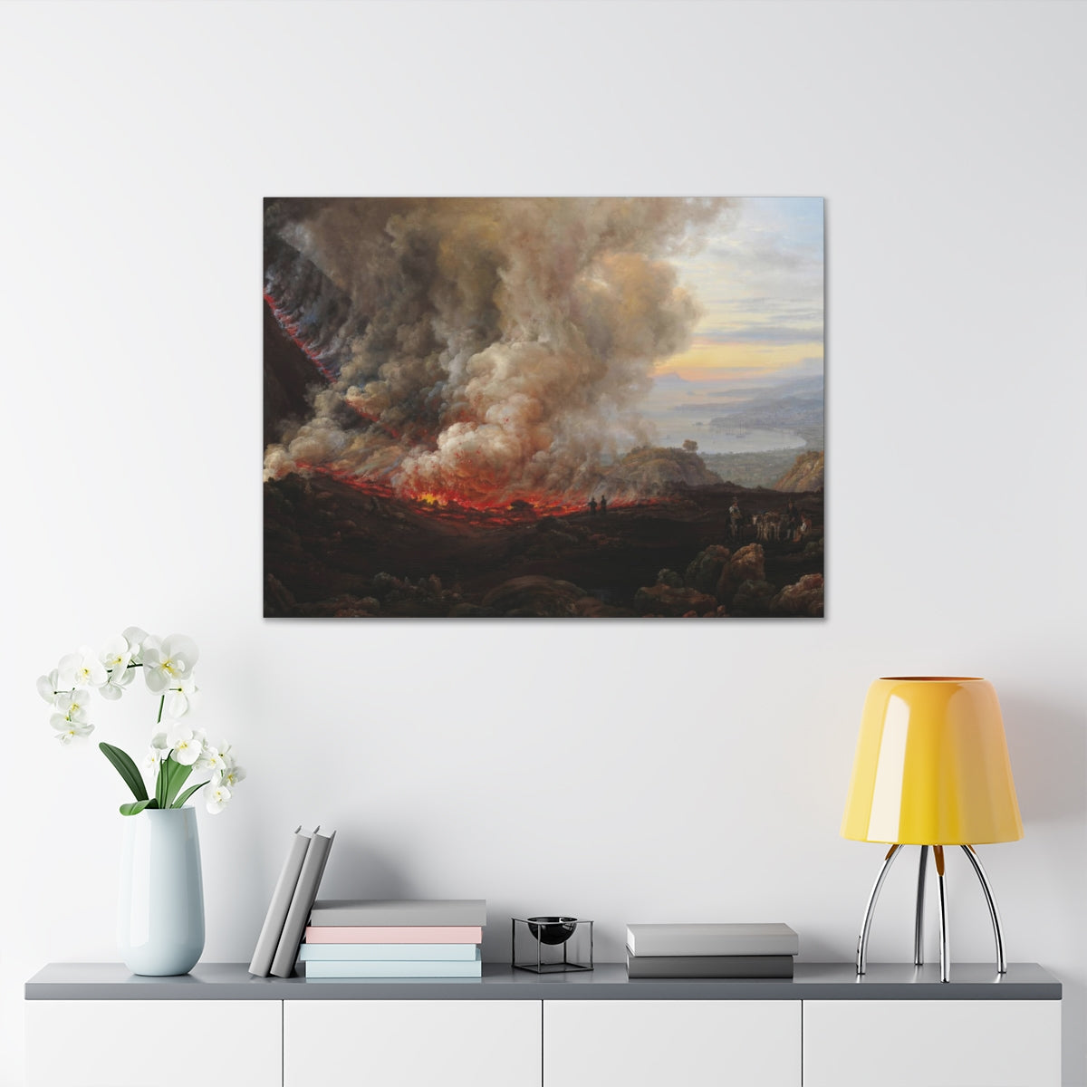 Johan Christian Dahl - An Eruption of Vesuvius - Canvas Gallery Wraps