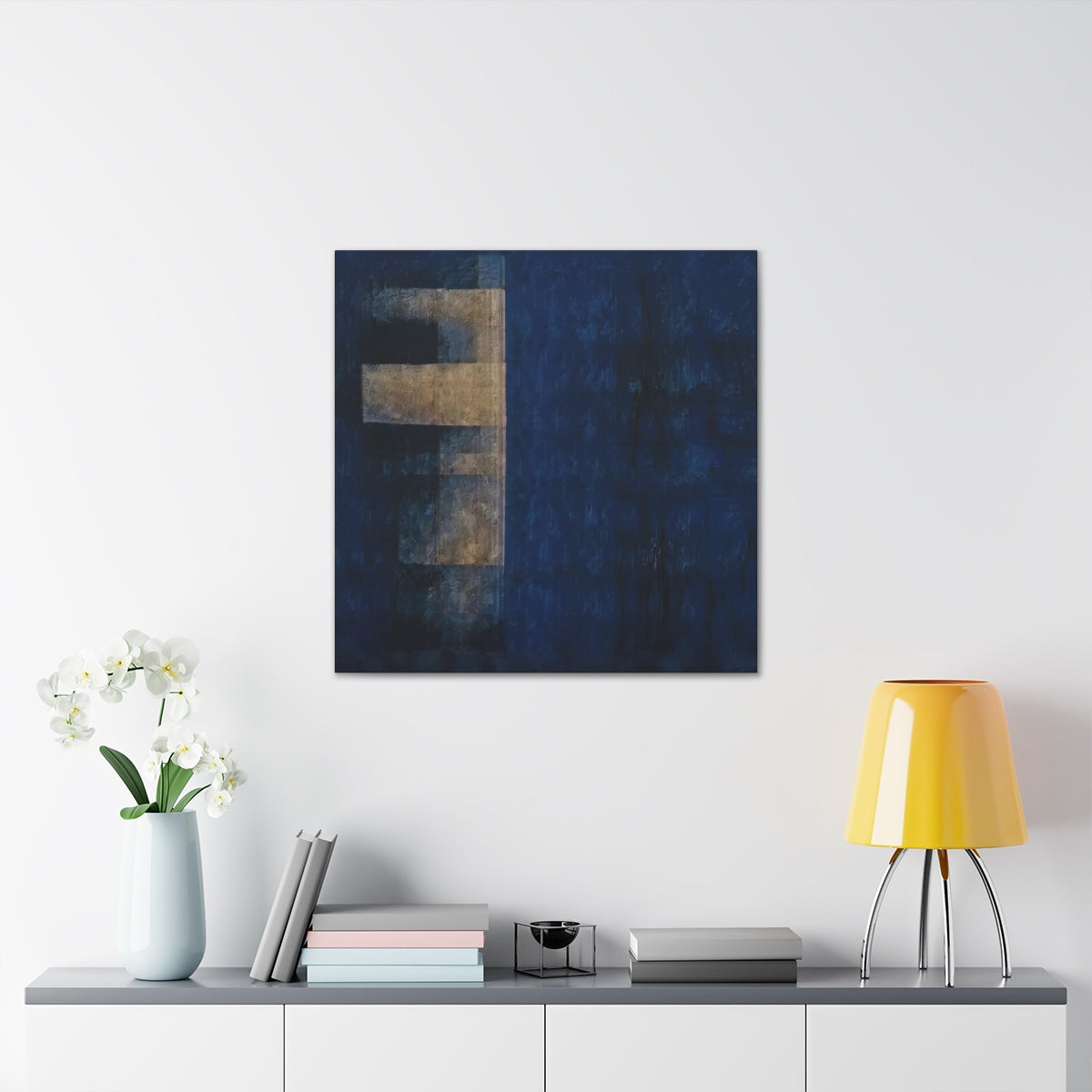 Study in Blue with Skyscraper - Canvas Gallery Wraps