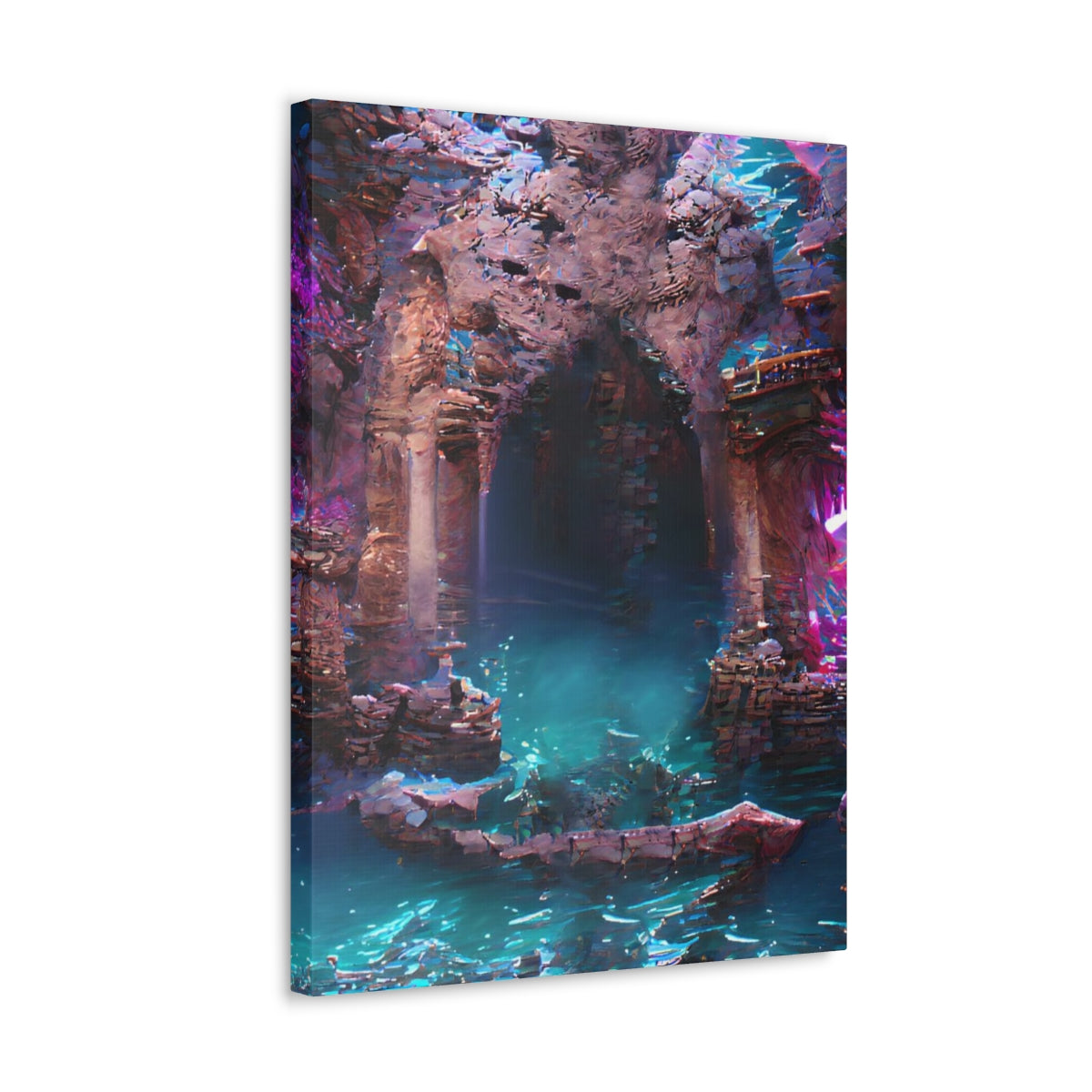 Atlantean Dungeon Entrance - Canvas Gallery Wraps