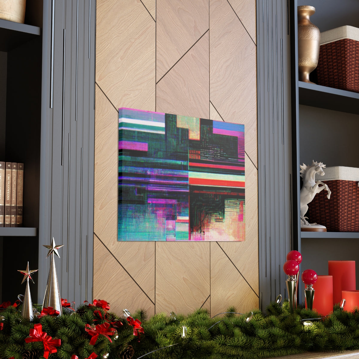 Cybernetic Glitch 2 - Canvas Gallery Wraps