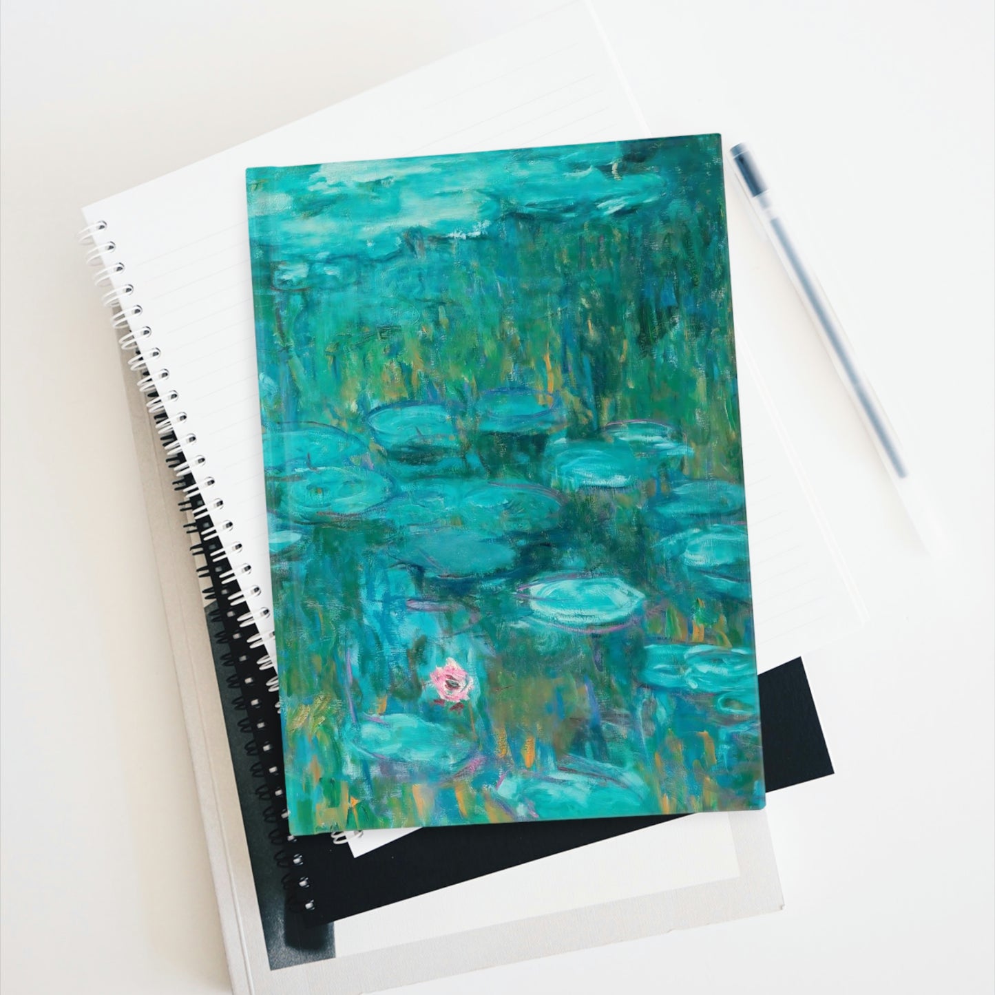 Claude Monet - Nymphéas (Water Lilies) - Blank Hardcover Journal