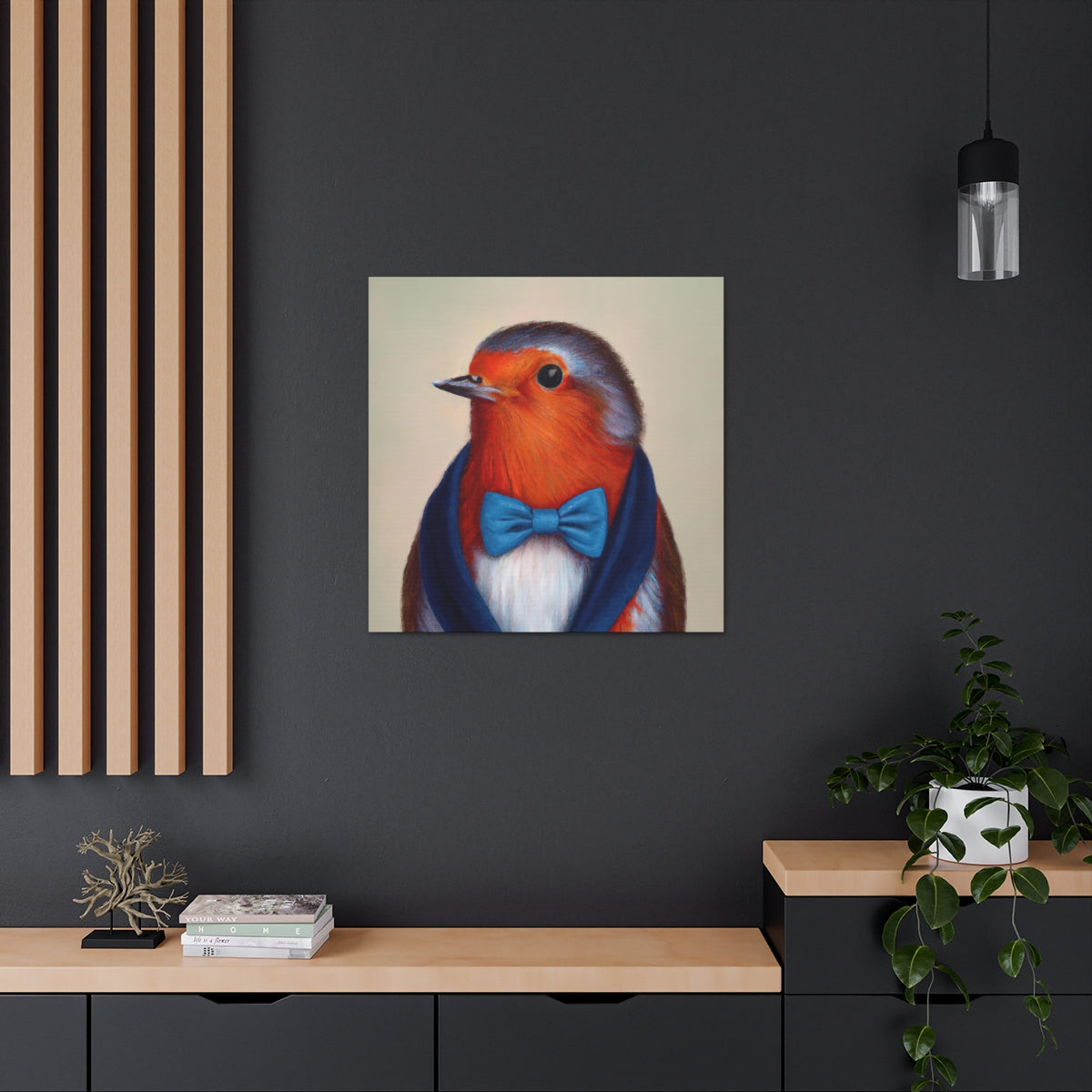 BowTiedRobin - Canvas Gallery Wraps